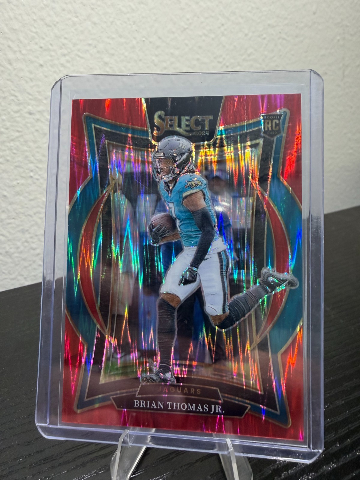 2024 Panini Select - Concourse Brian Thomas Jr. #91 Red Shock Prizm /249 (RC)