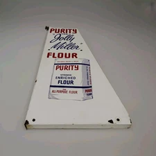 Vintage 21" Purity Flour - The Jolly Miller Advertising Store Display Shelf Sign