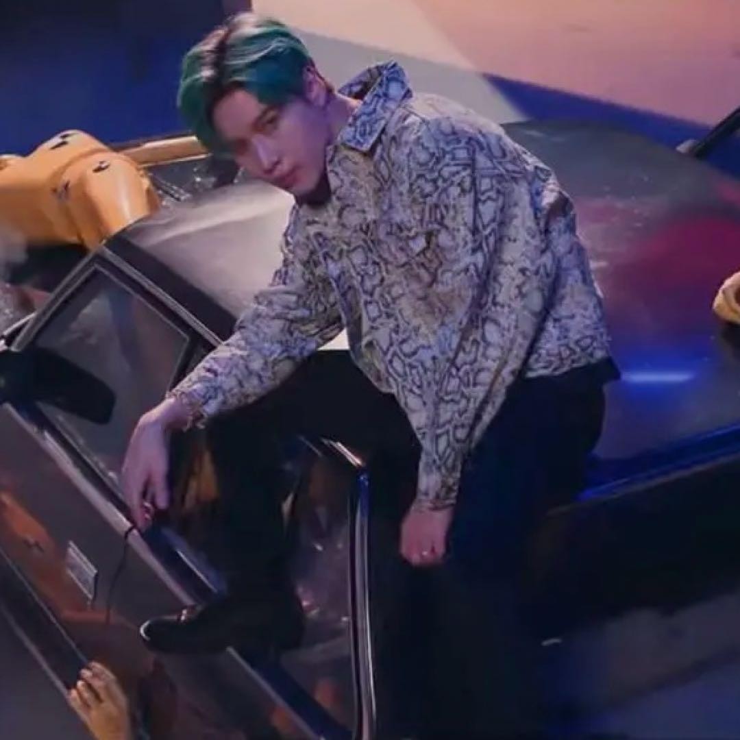 Alexander Wang Python Print Denim Jacket Taemin W… - image 2