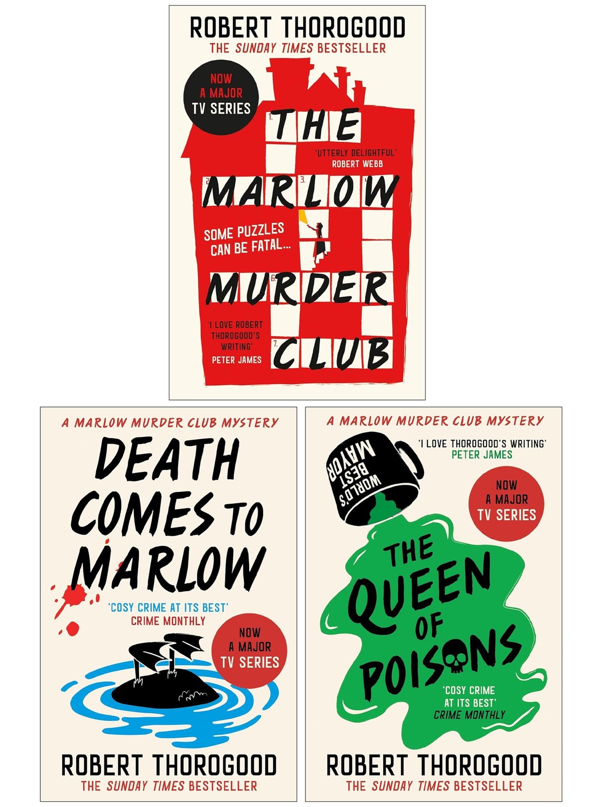 The Marlow Murder Club Mysteries By Robert Thorogood 3 Books Set - Fiction - PB