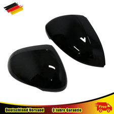 2x Schwarz Außenspiegelgehäuse Spiegelkappen Fit für VW Arteon Passat B8 3G2 3G5