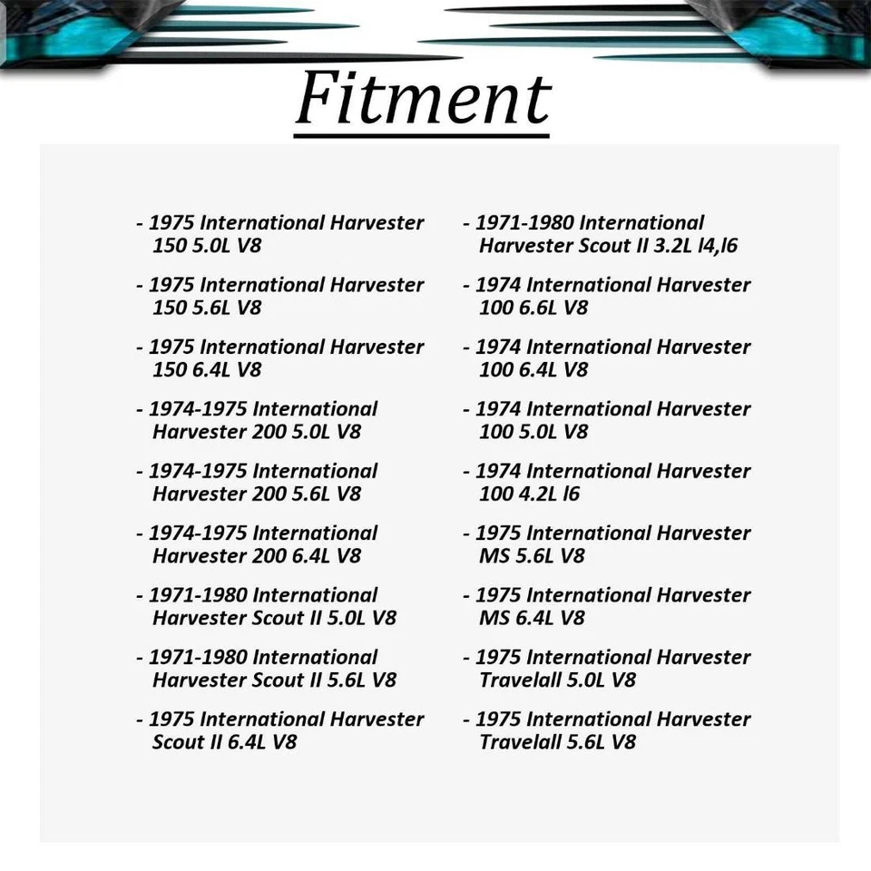 Manivela de ventana 2x compatible con International Harvester 200 1974 1975 5,6 L Foto 2 de 4