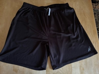 NY Threads Athletic Shorts Black Mesh Elastic Waist Drawstring Pockets Mens XXL