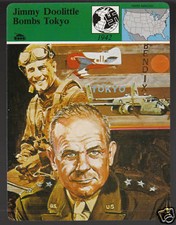 JIMMY DOOLITTLE BOMBS TOKYO WW2 WWII War History 1979 STORY OF AMERICA CARD