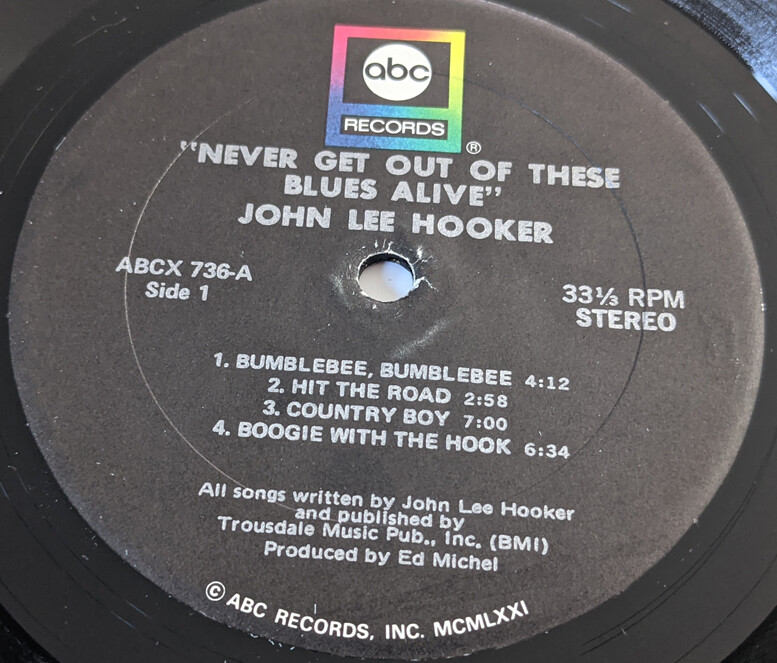 欧LP John Lee Hooker Never Get Out Of These Blues Alive MOVLP720 Music On Vinyl, ABC  未開封 /00260 Never Get Out Of These Blues Alive – Music On Vinyl