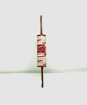 (1) Unused Bussman Limitron # KTS-R-100 Fast Acting Fuse, 100 Amp, 600V, KTSR100