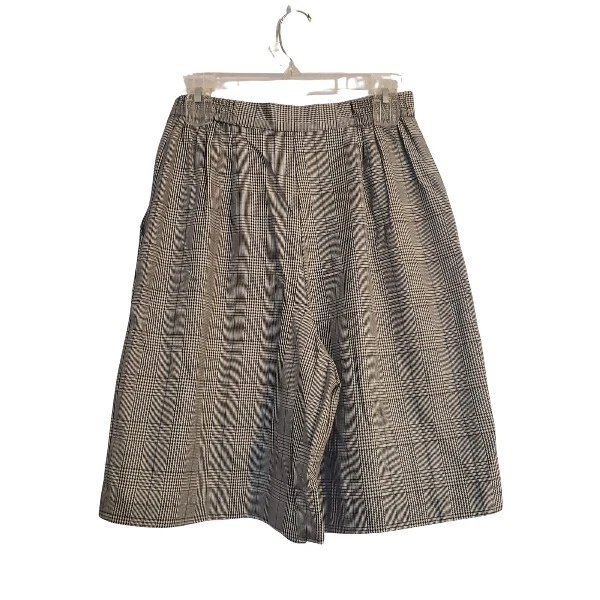 Pantalones Cortos Vintage Años 90 Talla 8 Norton McNaughton Patrón Espiga Con Etiquetas Foto 2 de 4