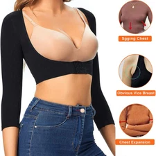 Upper Arm Shapers for Women Compression Sleeves Posture Corrector Tops Shapewear