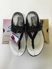 Skechers Sandal Flip Flop Meditation Shooting Star Yoga Foam 38612 BLACK Size 10