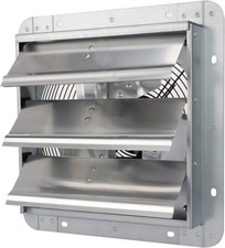 Ventilador de escape iPower de 10 pulgadas con obturador de aluminio de alta velocidad 1630 rpm 705cfm