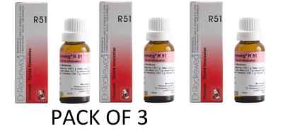 Dr. Reckeweg R51 Drops 22ml x 3 | Thyroid Function Balance | | Free Ship