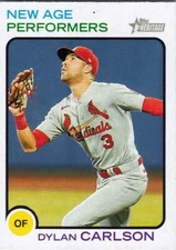 2022 Topps Heritage New Age Performers #NAP15 Dylan Carlson St. Louis Cardinals