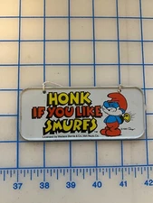 smurfs licens plate set of two Peyo