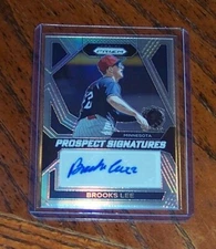 2024 Panini Prizm Brooks Lee Prospect Signatures Auto Silver Twins #PS-BL