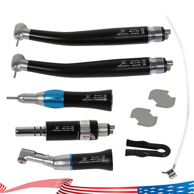 Dental High/Low Speed Turbine Handpiece 2HOLE/4HOLE Black Fit NSK Pana Max ty
