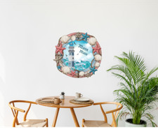 Leuchtturm/Muschel Maritim Aufkleber WOMO Auto/ Wandtattoo-UV Beständig Urlaub