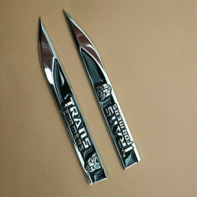 2 PCS In Set Transformers Emblem - 4 Tall For Car Autobot Sticker Pair Chrome Finish Pvc Auto Emblems Transformers Autobot Car Accessories Silver 2 PCS In Set Transformers Emblem - 4 Tall For Car Autobot Sticker Pair Chrome Finish Pvc Auto Emblems Transformers Autobot Car Accessories Silver