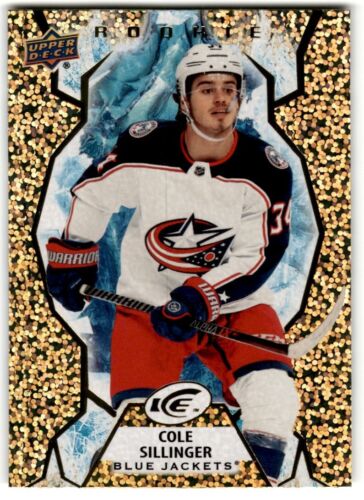 2021-22 UD Ice Gold Cole Sillinger Rookie #138 Columbus Blue Jackets