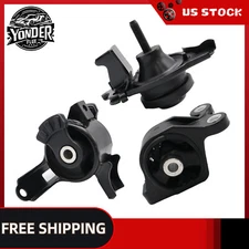 3PCS Engine Motor & Transmission Mount for 2007-2008 Honda Fit 1.5L Auto