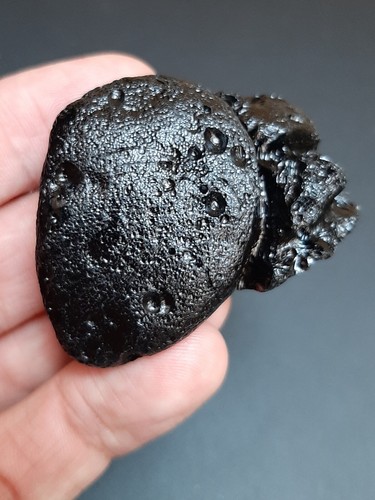 ! Raro Tektite - Billitonite - 39,83 g / 4,8 cm - raro vetro per impatto meteorite - Foto 2 di 12
