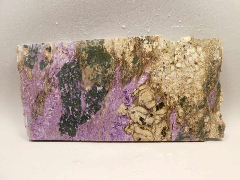 Charoite Stone Slab Lapidary Cabbing Purple Rough Rock #O1 - Image 2 of 4