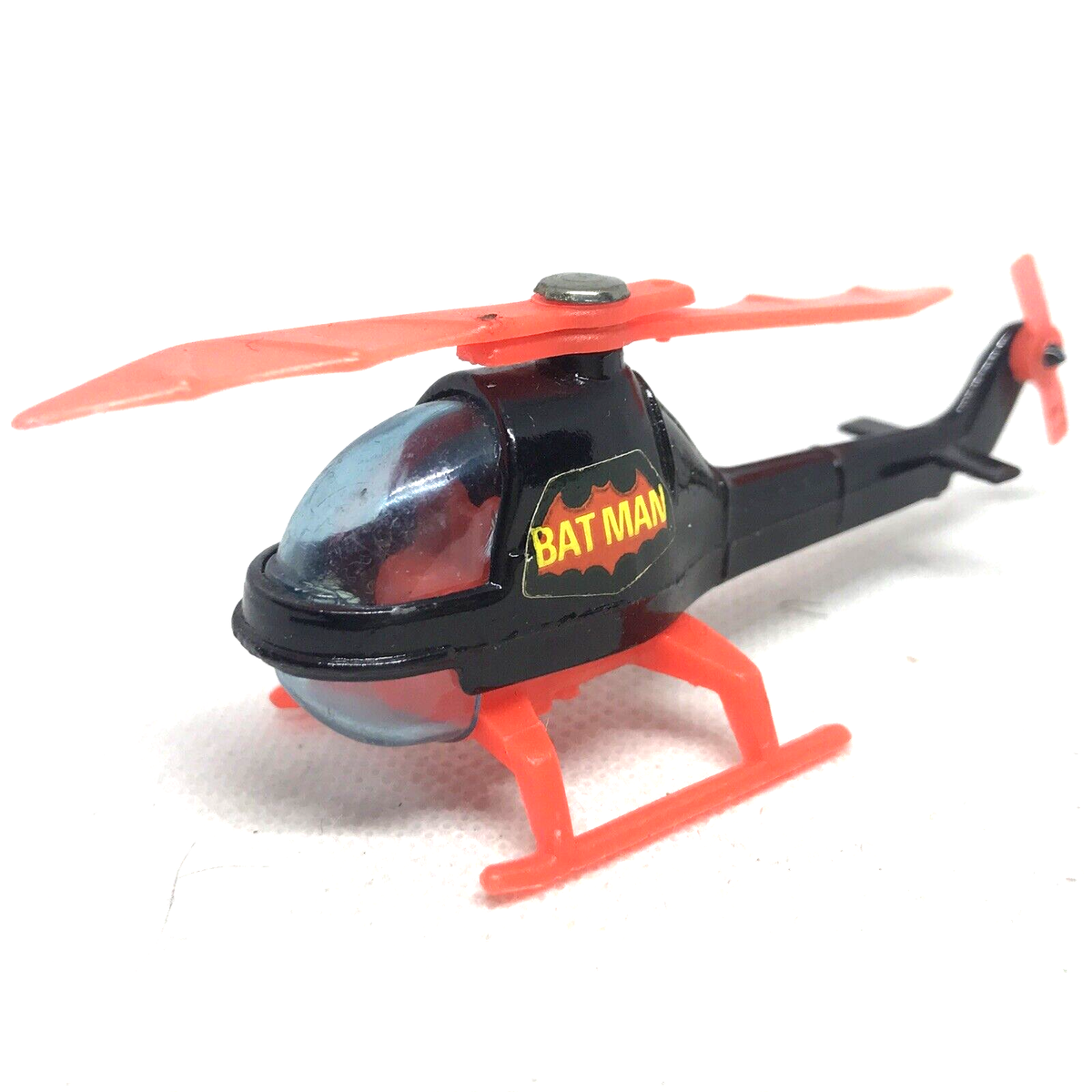 Corgi Juniors Batman Helicopter 1976 Black/Orange Made In United