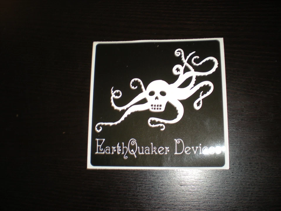 EARTHQUAKER DEVICES CUSTOM BLACK STICKER 4x4