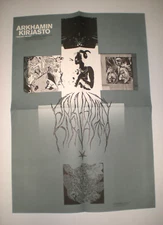 POSTER by ARKHAMIN KIRJASTO torches ablaze Death Metal Promo fr Band Album Art b