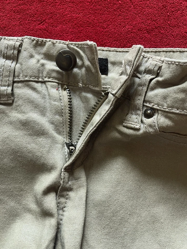 Pantalones de mezclilla ajustados brillantes dorados/bronceados elásticos para niñas Joe's Jeans talla: 8 Foto 3 de 4