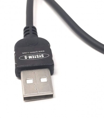 System-S USB C 3.1 To USB A Angled Spiral Cable 50-100 CM - Zdjęcie 4 z 4