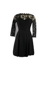 black lace Francescas dress