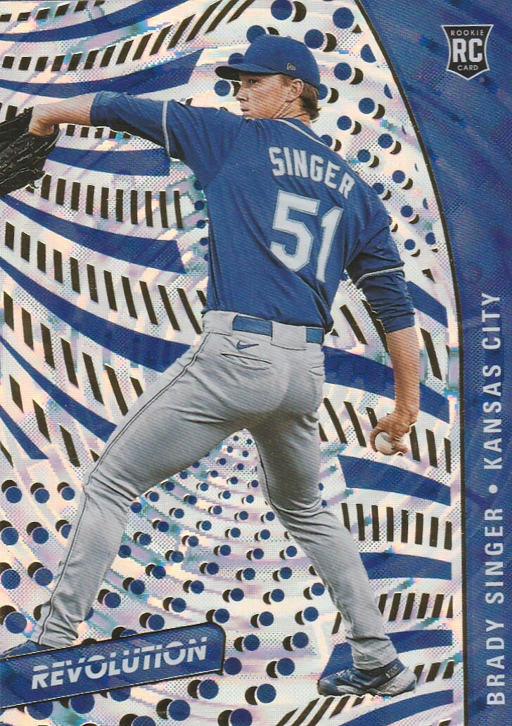 2021 Chronicles Revolution Brady Singer Fractal Rookie #50 Royals