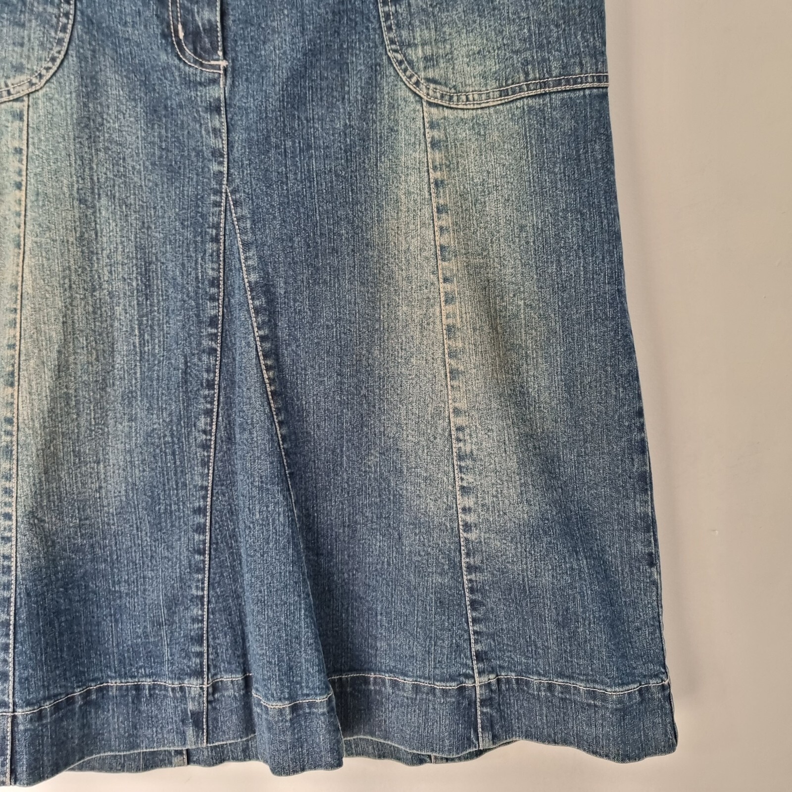 Casual Comfort Y2K Denim Skirt Size 20 Blue Midaxi Length eBay