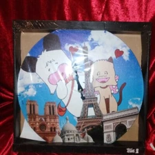 CANVAS CLOCK CANVAS ANIME HELLO SPANK,MICIA IN LOVE PARIS LOVE PARIS