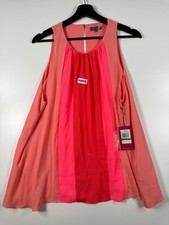 BNWT Vince Camuto Womens Multicolor Sleeveless Flowy A-Line Shift Dress Sz Large