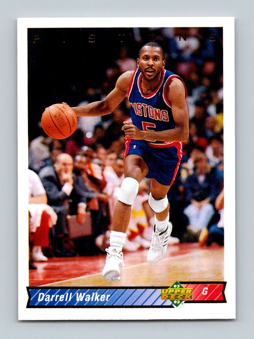 1992-93 Upper Deck #227 Darrell Walker Detroit Pistons Basketball
