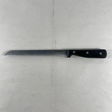 Chefmate Bread Knife Serrated 8-Inch Carbon Steel Blade Riveted Full-Tang Handle