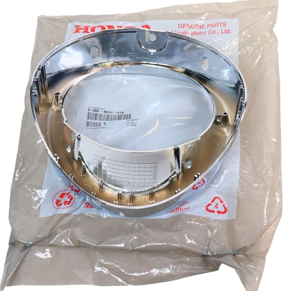 Genuine 2002-2008 Honda VTX1800 61302-MCH-670 Headlight Rim OEM - Image 2 of 2