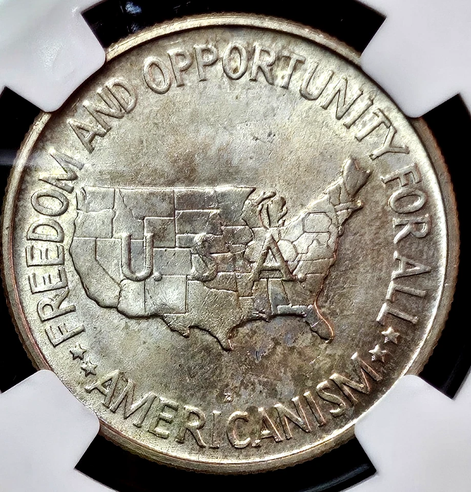 *RARE* 1951-D Washington-Carver Silver Half Dollar- NGC MS 65 Lustrous Specimen - Image 4 of 4