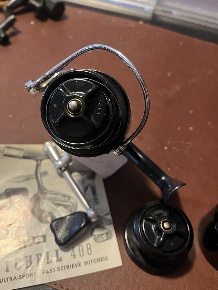 Fishing Vintage Garcia Mitchell 408 Old Style Spinning Serial