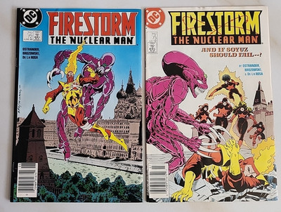 FIRESTORM THE NUCLEAR MAN #72 73 DC Comics 1988 Lot of 2