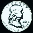 1961 Franklin Half Dollar Gem Proof ~ 25671