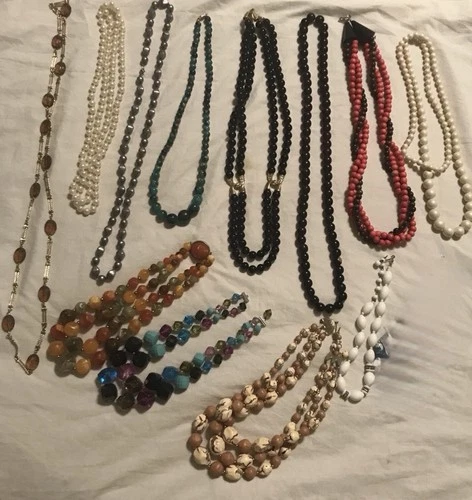 Vintage Lot Costume Jewelry Necklaces
