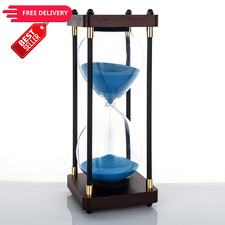 Large Sand Hourglass Timer, Vintage Wooden Ti...