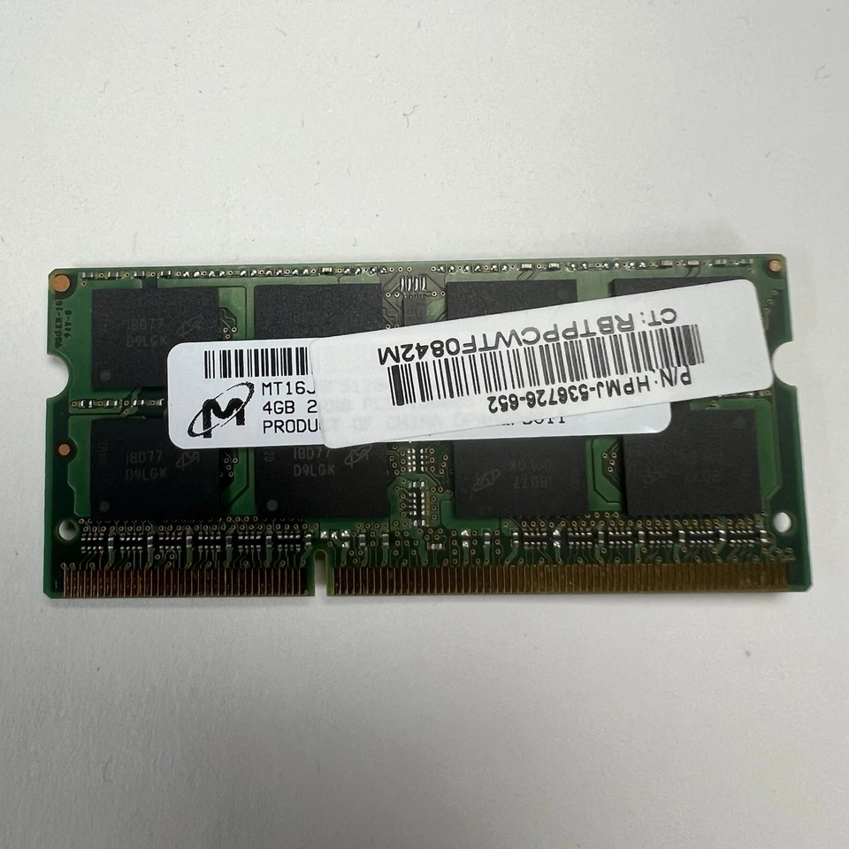 Micron 4GB 2Rx8 PC3-10600S DDR3 + SAMSUNG M471B5773CHS-CH9 PC3 2GB DDR3 Ram HP - Image 3 of 4