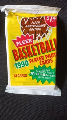 1990-91 Fleer Basketball Jumbo Pack Michael Jordan Booster Neu 49 Karten [Cletius]