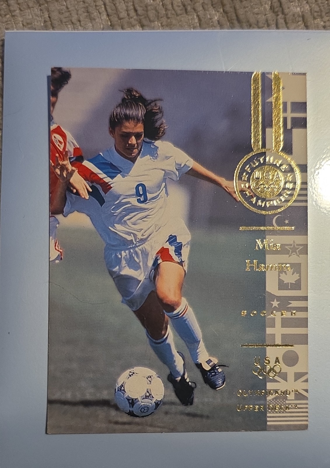 1996 Upper Deck Olympicard - Future Champions Mia Hamm #112