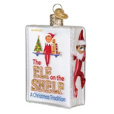 Old World Christmas The Elf On The Shelf Glass Ornament for Holiday Tree