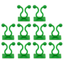 100Pcs Plant Climbing Wall Fixture Clips for Indoor Outdoor Green, 8mm 