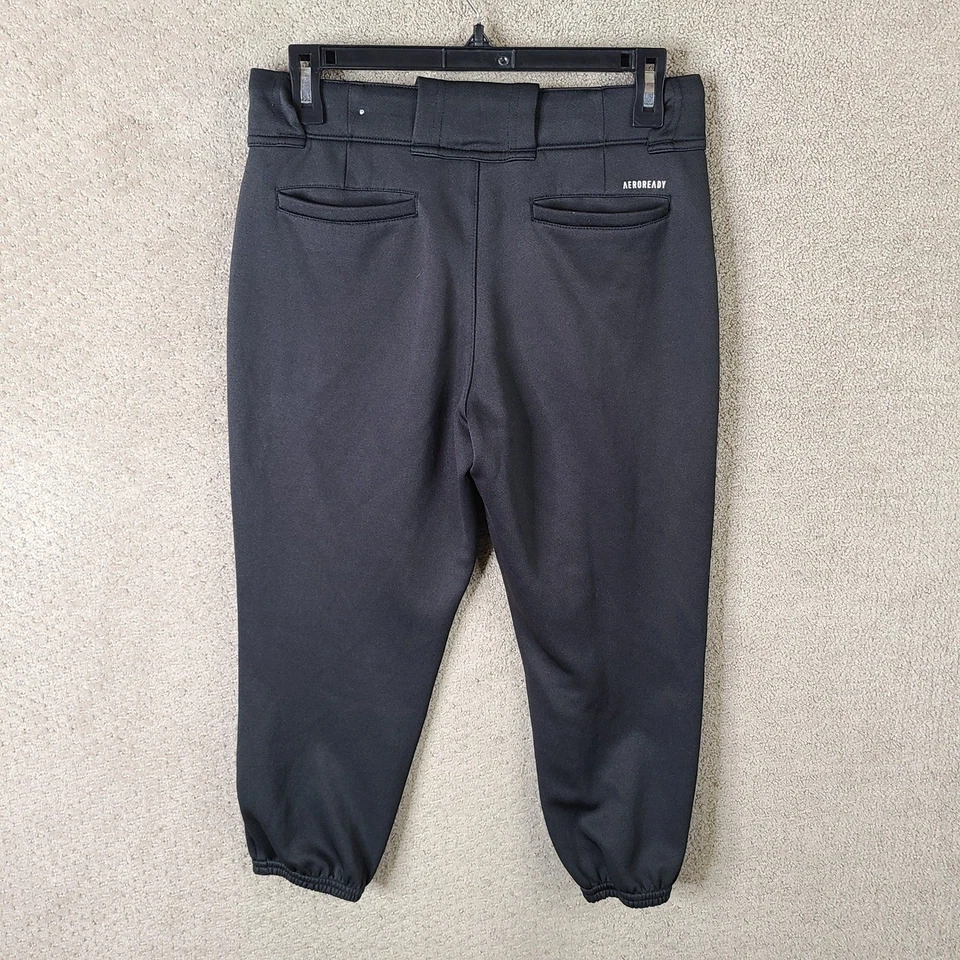 Adidas Aeroready Softball Pants Womens Small Black Athletic Capri Baseball - Image 4 of 4